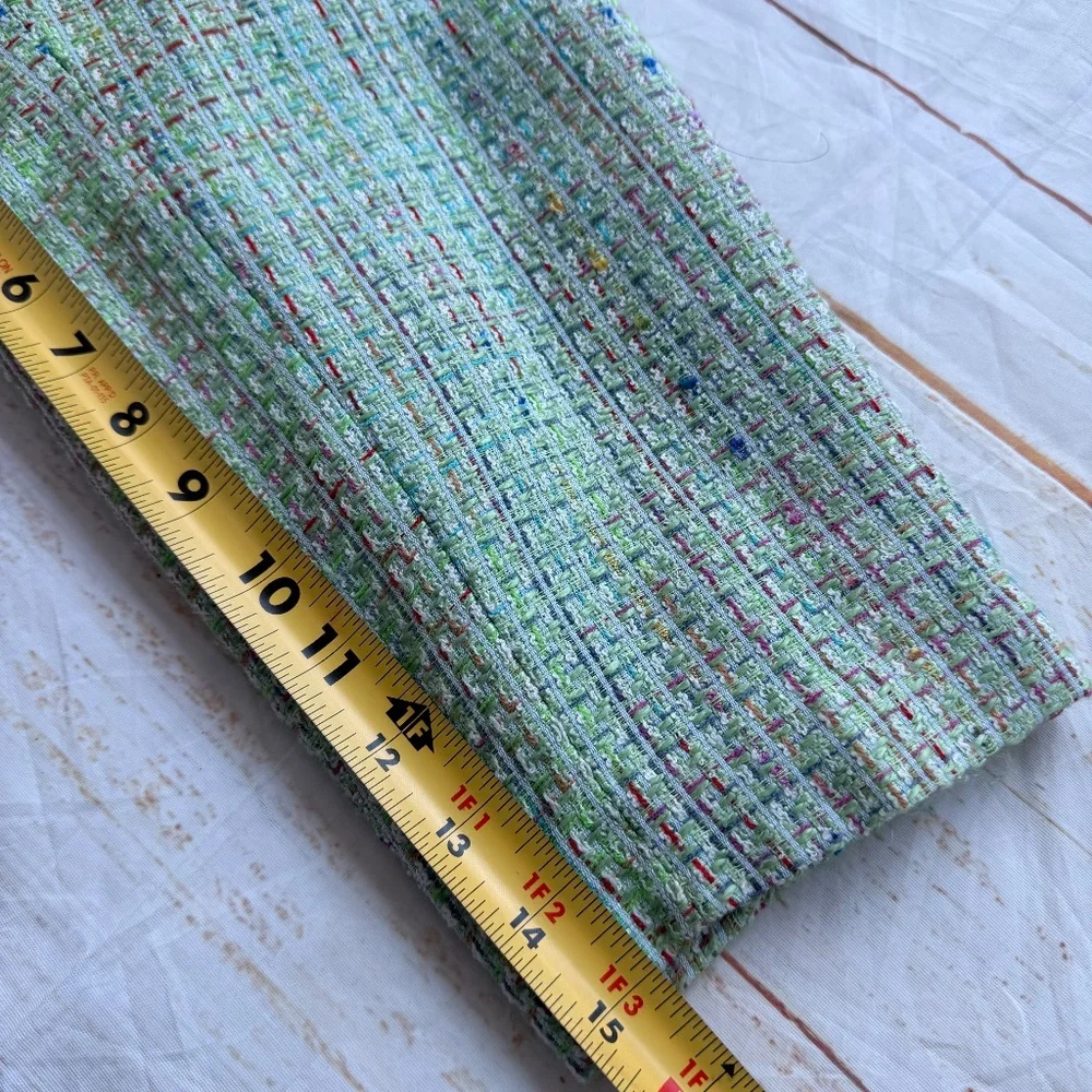 Vintage Maggie Barnes Tweed‎ Blazer | 20W Petite | Green Multicolor | Lined